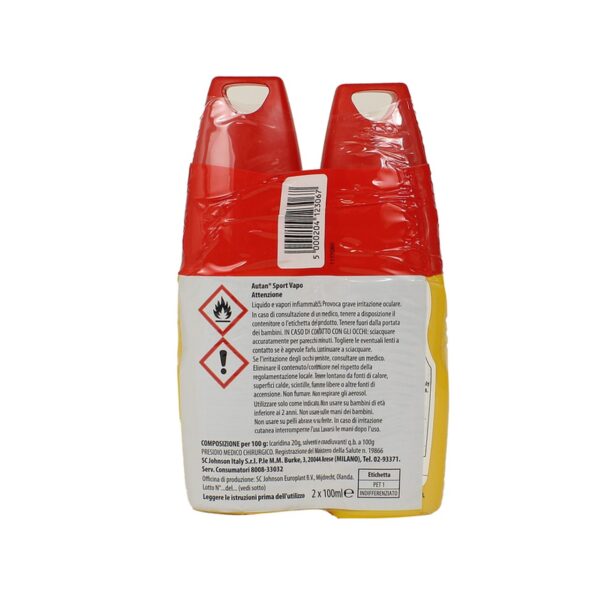 AUTAN PROTEZIONE ATTIVA SPORT VAPO 2 PZ da 100 ML