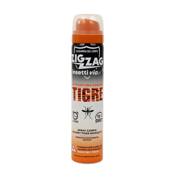 ZIG ZAG INSETTI REPELLENTE ANTIPUNTURA ZANZARA TIGRE 75 ML