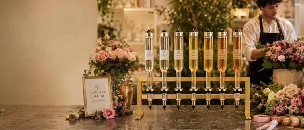 Profumo e Profumi EXPO BAR Parfume distributore profumo alla spina negozio fiori