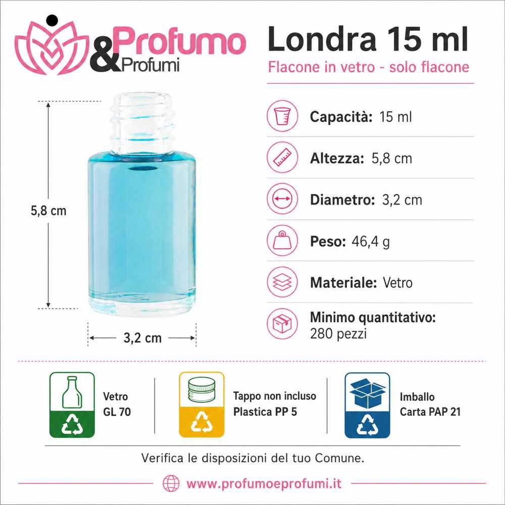 LONDRA BOTTIGLIA VETRO 15 ML