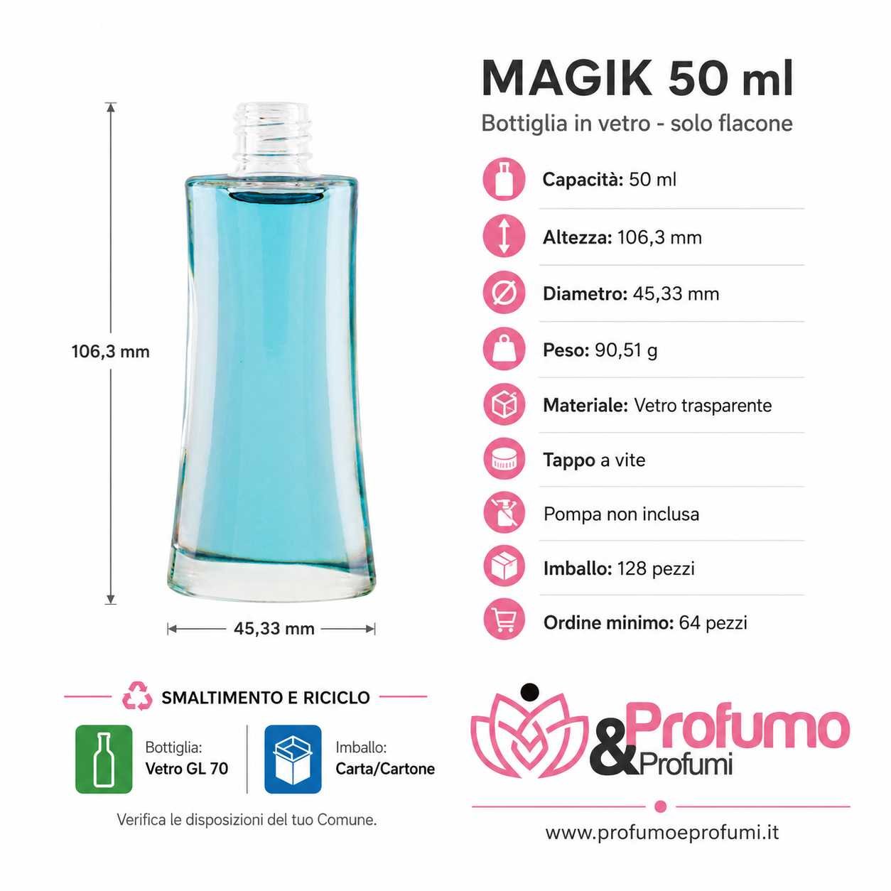 MAGIK BOTTIGLIA VETRO 50 ML